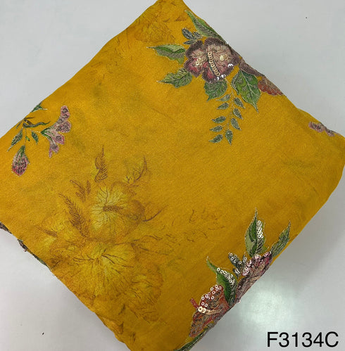 Embroidered Tissue Fabric-Fabric-F3134